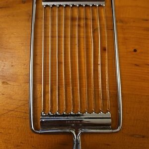 Vintage EKCO USA Utensil Tomato Slicer Serrated Stainless Steel Black Handle